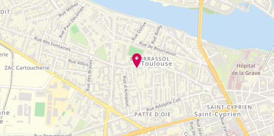 Plan de DUFFORT Christine, 73 Rue des Fontaines, 31300 Toulouse