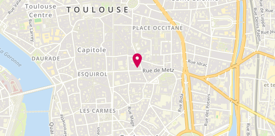 Plan de TOREAU Magali, 29 Rue de Metz, 31000 Toulouse