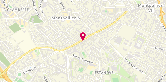 Plan de MULLER Catherine, 57 Route Lavérune, 34070 Montpellier