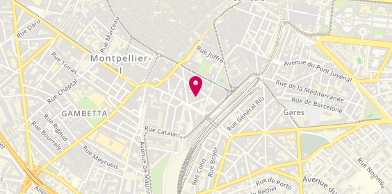Plan de Sylvie BARATAY Psychologue Clinicienne, 6 Rue Levat, 34000 Montpellier