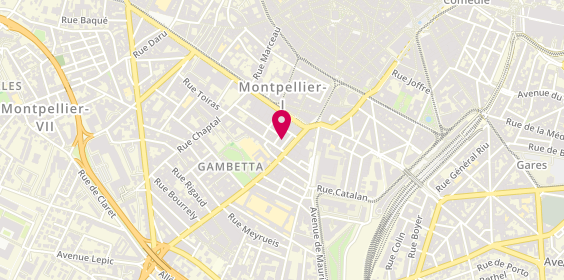 Plan de PALMIERI Clothilde PSYCHOLOGUE, 6 Rue Galavielle, 34000 Montpellier