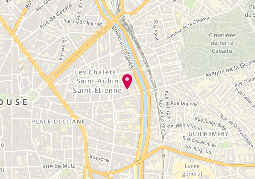 Plan de Sylvain LAUTIER Psychologue EMDR, 7 Rue Amélie, 31000 Toulouse