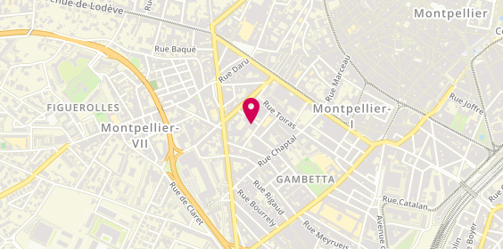 Plan de JACQUEMIN Christelle, 8 Rue Bornier, 34000 Montpellier