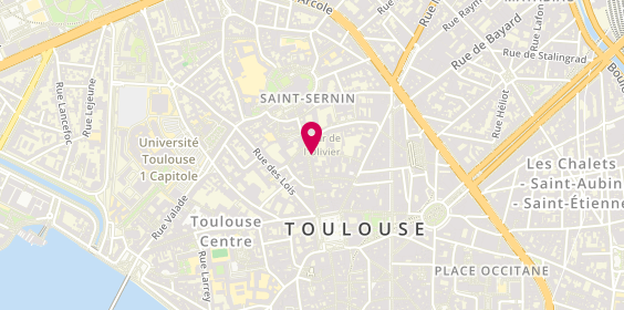 Plan de Geneviève CONDOU - Psychologue agréée ARS Toulouse, 40 Rue du Taur, 31000 Toulouse