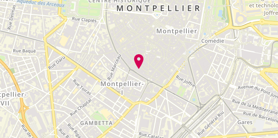 Plan de Emilie BADUEL Psychologue Clinicienne, 38 Rue Alexandre Cabanel, 34000 Montpellier