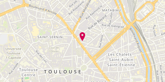 Plan de Patrick ROUGE, Psychologue, 1 Rue Lafaille, 31000 Toulouse