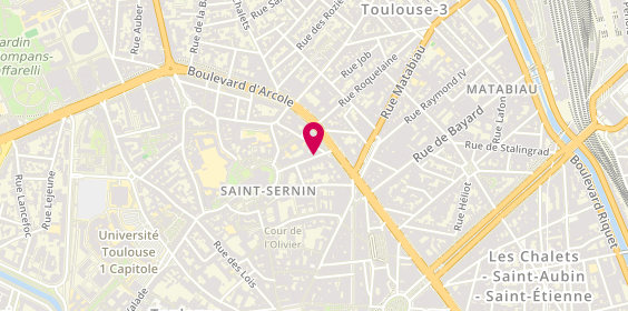 Plan de HEIMBURGER Dominique, 17 Rue Saint Bernard, 31000 Toulouse