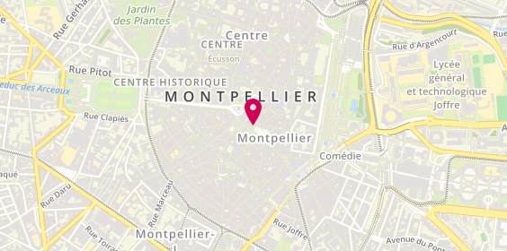 Plan de MENARD Françoise, 1 Rue de l'Aiguillerie, 34000 Montpellier