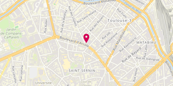 Plan de Cyril BREYSSE - Psychologue, sophrologue et art-thérapeute Toulouse, 2 Bis Boulevard d'Arcole, 31000 Toulouse
