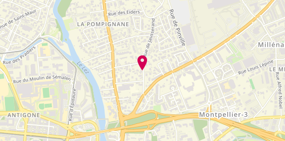 Plan de Danielle Cany, 160 Rue Jausserand, 34000 Montpellier