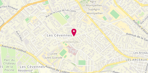 Plan de Gaëlle de Decker, Rez de Chaussee Bât B 996 Rue Las Sorbes, 34070 Montpellier
