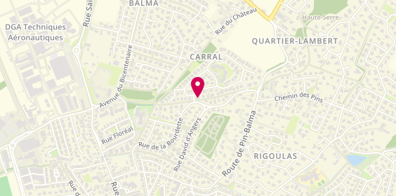 Plan de Marine JUNOD - Psychologue à Toulouse, 58 Rue Auguste Rodin, 31130 Balma