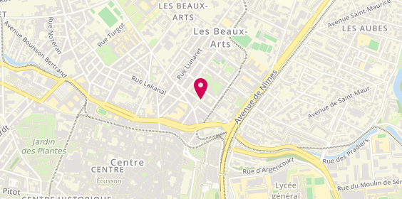 Plan de TERRIER Ingrid, Place des Beaux Arts 2 Rue Jules Grévy, 34000 Montpellier