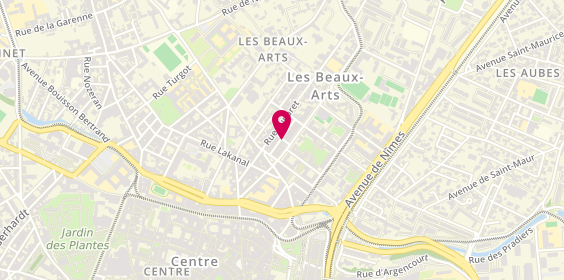 Plan de Cécile DUBOIS - Psychologue, 10 Rue Thérèse, 34090 Montpellier