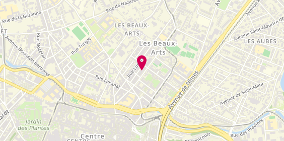 Plan de FERRARI Marie-France, 37 Rue de la Cavalerie, 34000 Montpellier