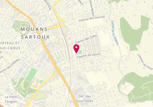 Plan de Psychologue - Muriel Foucachon, 351 chemin des Gourettes, 06370 Mouans-Sartoux