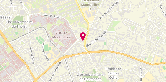 Plan de BRANCHERIE Nadège, 665 Route de Mende, 34090 Montpellier