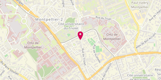 Plan de MELLAL Yasmine, 619 Rue Triolet, 34090 Montpellier