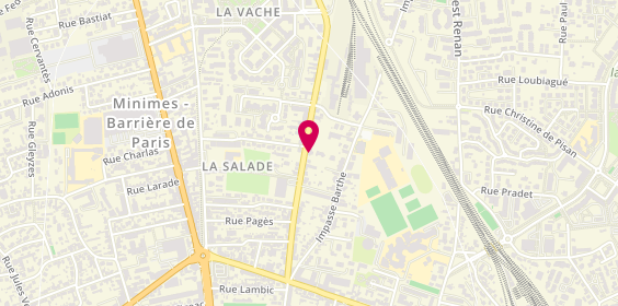 Plan de RICARD Marie, Psychologue, 52 Route de Launaguet, 31200 Toulouse