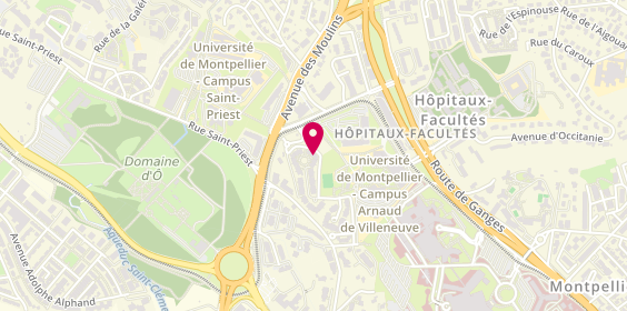 Plan de Lucie LABASTIRE - Psychologue - Montferrier-sur-Lez 34, 403 Rue Professeurs Truc, 34090 Montpellier