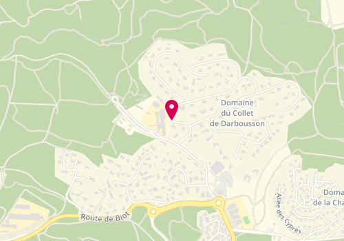Plan de COLOMB Béatrice, 33 Chemin du Collet Darbousson, 06560 Valbonne