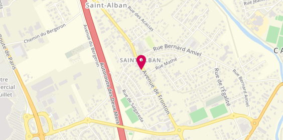 Plan de CARDENAL Marylène Veronique, 85 avenue de Fronton, 31140 Saint-Alban