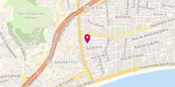 Plan de PARASCHIV SILVIU Lucian, Selarl de Paraschiv et Lascu
Les Moustiers
2 Avenue des Orangers, 06000 Nice