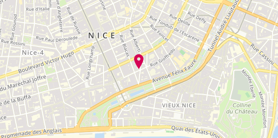 Plan de Nathalie BOISSELIER - Psychologue & Psychothérapeute, 54 Rue Gioffredo, 06000 Nice
