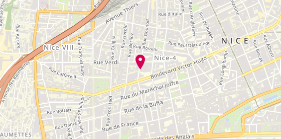 Plan de BONNEAU Chantal, 6 Rue Gounod, 06000 Nice
