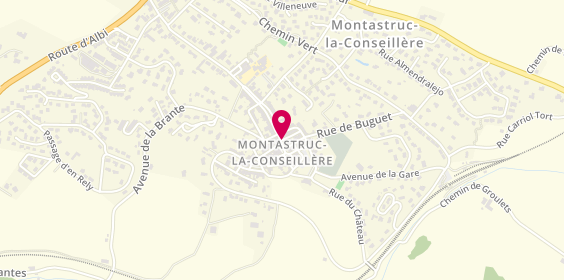 Plan de Nicole Mouisset LACAN, 1 Avenue General Castelnau, 31380 Montastruc-la-Conseillère
