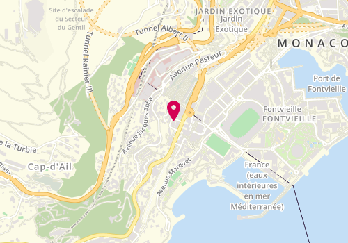 Plan de Psychologue Monaco - Cap d'Ail, MIQUELIS Karine, 5 Rue Jean Bono, 06320 Cap-d'Ail