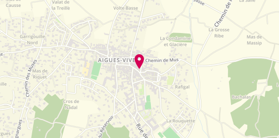 Plan de Laetitia PIRSON-LERICOLAIS - Psychologue Aigues-Vives, 13 Rue de Marthe, 30670 Aigues-Vives