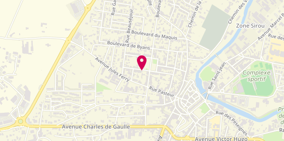Plan de AURIOL Loriane Psychologue, Place Bosquet
1 Rue Urbain Fonvieille, 81300 Graulhet