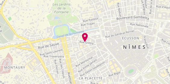 Plan de WUTHRICH Philippe, 16 Rue Grétry, 30900 Nîmes