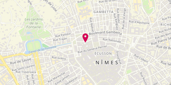 Plan de HARTVICK Emilie, 9 Rue de l'Agau, 30000 Nîmes
