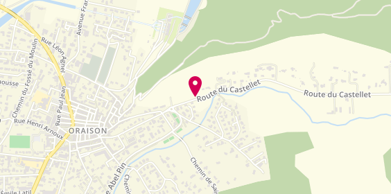 Plan de Psychologue Olivia ROUSSEAU, 115 Route du Castellet, 04700 Oraison