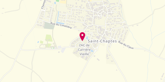Plan de Psychologue Saint-Chaptes Julie CARRETERO, 68 Rue des Candisons, 30190 Saint-Chaptes