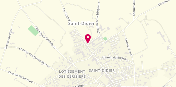 Plan de POISSONNIER CIZMAS Alina, 12 Allée Gardette, 84210 Saint-Didier