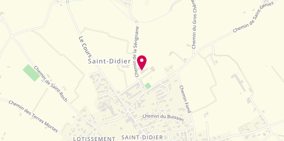 Plan de GUILLOU Eléonore, Clinique Saint Didier
112 Allée de la Gardette, 84210 Saint-Didier