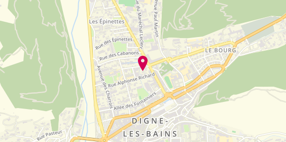 Plan de PIERRISNARD Caroline, 9 Rue Alphonse Richard, 04000 Digne-les-Bains