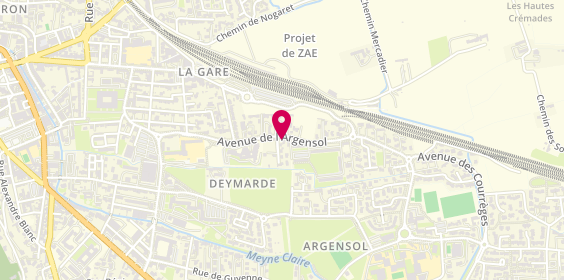 Plan de TAPELLA Pierre Ange, Centre Medical Argensol
Centre Memdical Argensol
455 Avenue Rodolphe d'Aymard, 84100 Orange