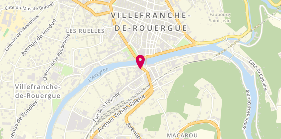 Plan de CRAMAN Laurence, 8 place de la République, 12200 Villefranche-de-Rouergue