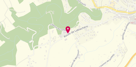 Plan de GERMANANGUE Luce, 530 Route Lablachere, 07260 Joyeuse