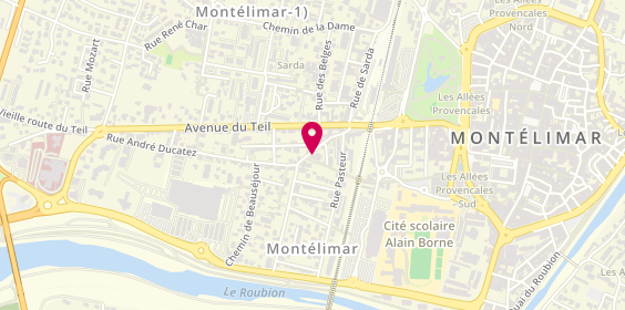 Plan de REBOUL Dominique, 27 Rue André Ducatez, 26200 Montélimar