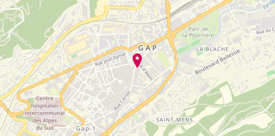 Plan de SARLIN-Magnus Nathalie, Psychologue, 11 Rue Carnot, 05000 Gap