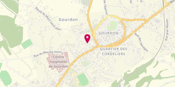 Plan de FALENI Geneviève, 16 Rue Molinié Montagne, 46300 Gourdon