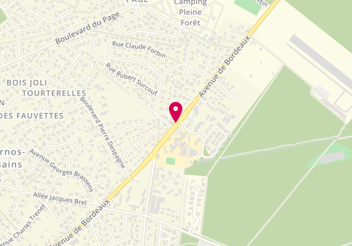 Plan de RABIER Pascale, praticienne EMDR, 161 Avenue Bordeaux, 33510 Andernos-les-Bains