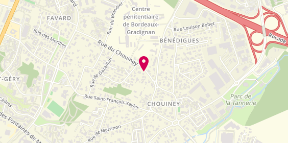 Plan de DUCOUSSO-LACAZE Alain, 18 Rue Chouiney, 33170 Gradignan