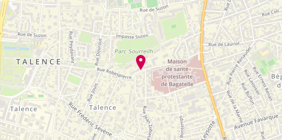 Plan de DALET Ariane, 122 Rue Robespierre, 33400 Talence
