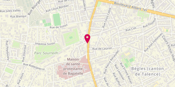 Plan de NEYCENSAS Michel, 127 Route de Toulouse, 33400 Talence